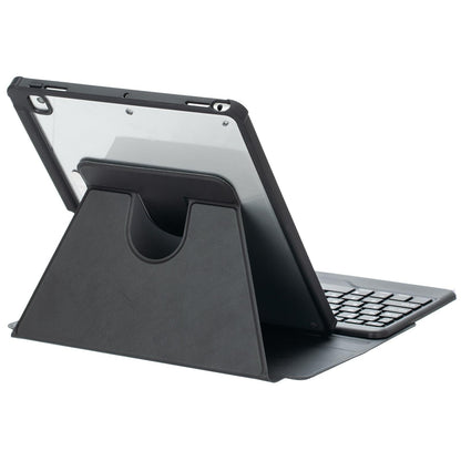 360 Rotation Bluetooth Keyboard Leather Case For Ipad 10.9 2022 With Backlight - Black
