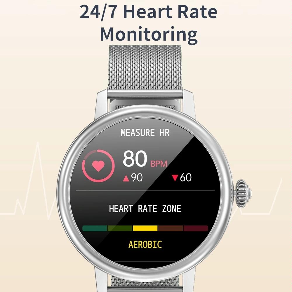 Smart Steel Watch With Colour Screen - Cf90 - Black