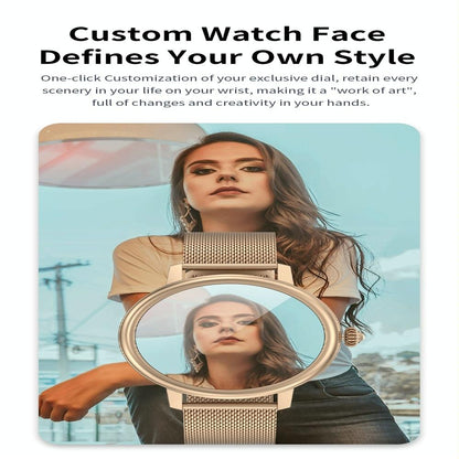 Smart Steel Watch With Colour Screen - Cf90 - Black