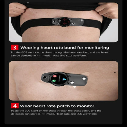 Smart Watch With Heart Rate And Blood Pressure Monitoring