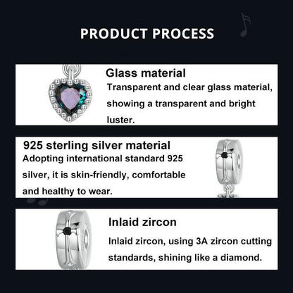 925 Sterling Silver Fantasy Love Beaded Pendant