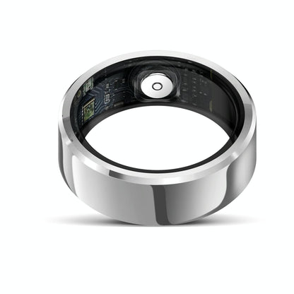 Smart Ring With Heart Rate Blood Oxygen And Sleep Monitoring - Size 10 - Black