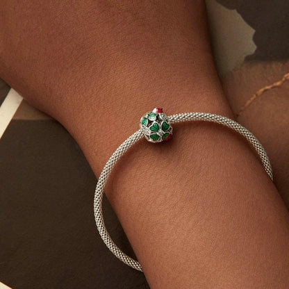 925 Sterling Silver Ladybug Clover Diy Beads