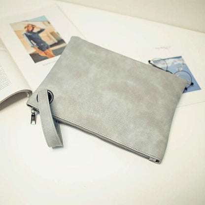 Stylish Retro Envelope Clutch Bag - Large Capacity - Black