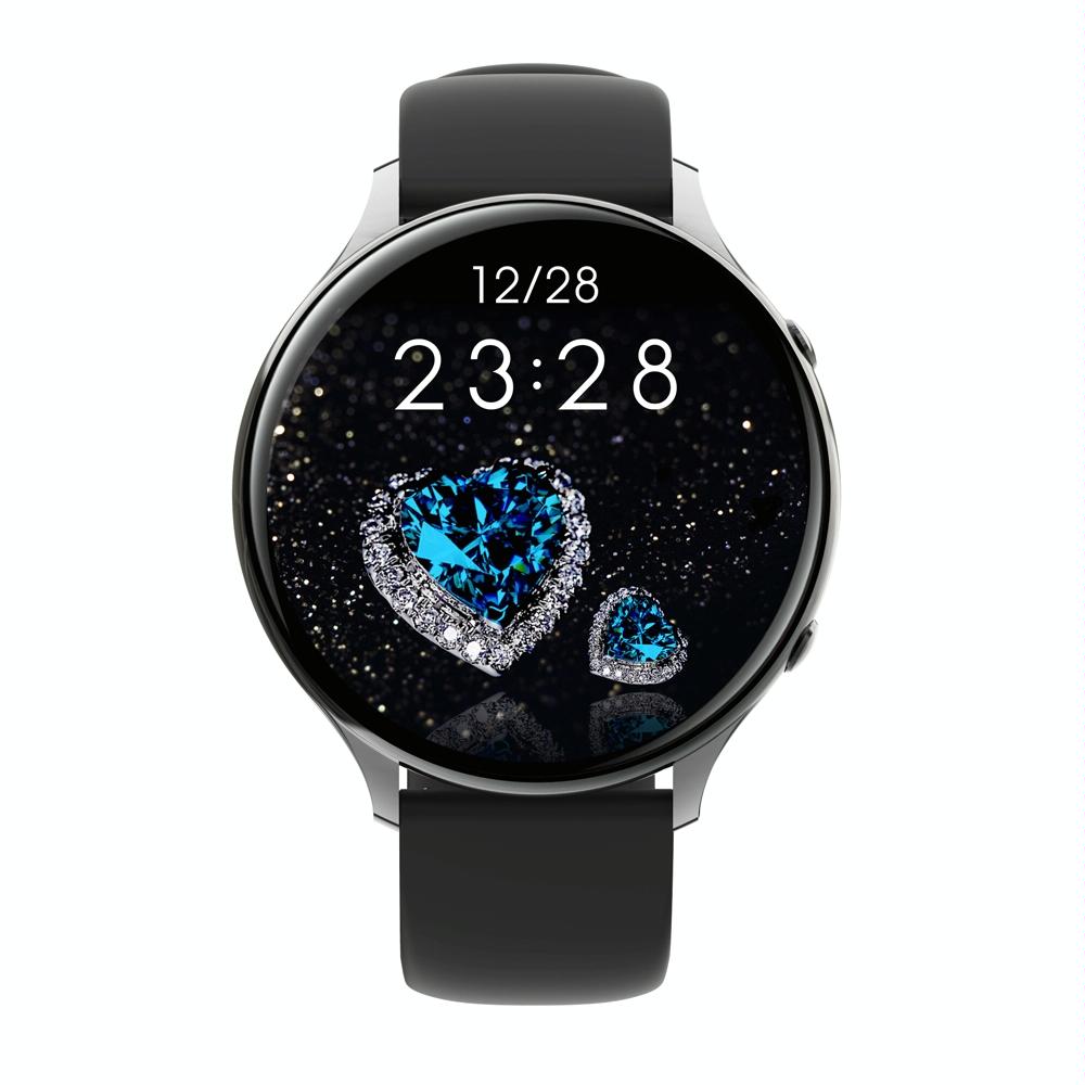 Smart Watch With Body Temp / Heart / Bp / Oxygen / Sleep Monitoring And Menstrual Cycle Prediction - Ip67 Waterproof - Black