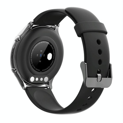 Smart Watch With Body Temp / Heart / Bp / Oxygen / Sleep Monitoring And Menstrual Cycle Prediction - Ip67 Waterproof - Black