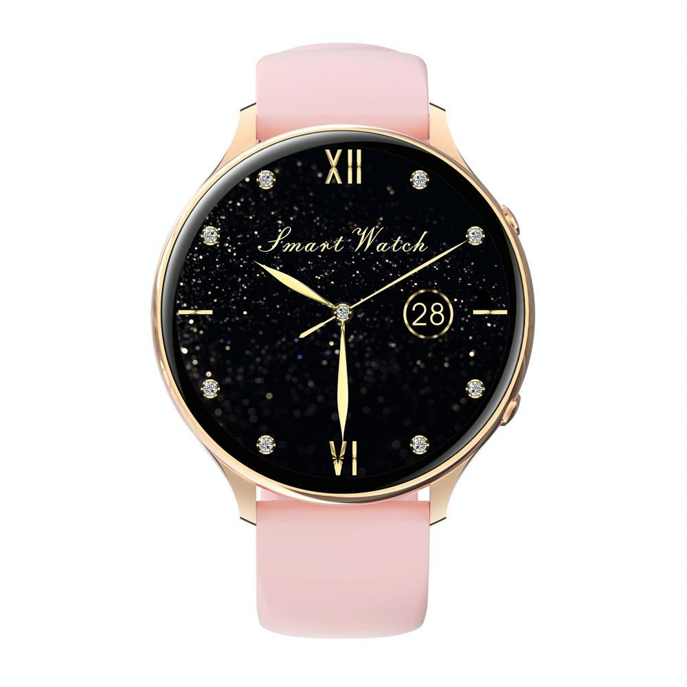 Smart Watch With Body Temp / Heart / Bp / Oxygen / Sleep Monitoring And Menstrual Cycle Prediction - Ip67 Waterproof - Black