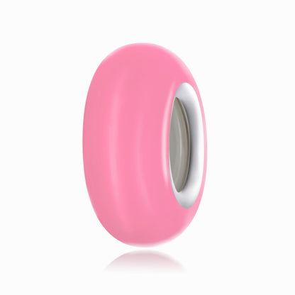 925 Sterling Silver Silicone Beads For Diy Bracelets & Necklaces - Blue