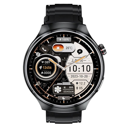 1.46 Inch Colour Screen Smart Watch Support Bluetooth Call / Heart Rate Monitoring - Black
