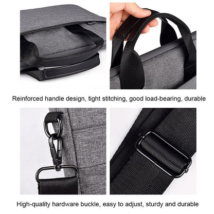 14.1-15.4 Inch Portable Laptop Bag with Single-shoulder Strap - Grey