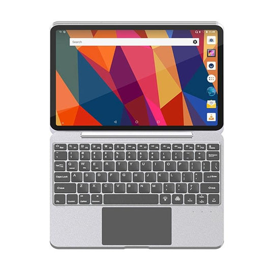Bluetooth Touch Keyboard Leather Case - Aluminum Alloy - Grey - For Ipad Pro 12.9 2020/2021/2022