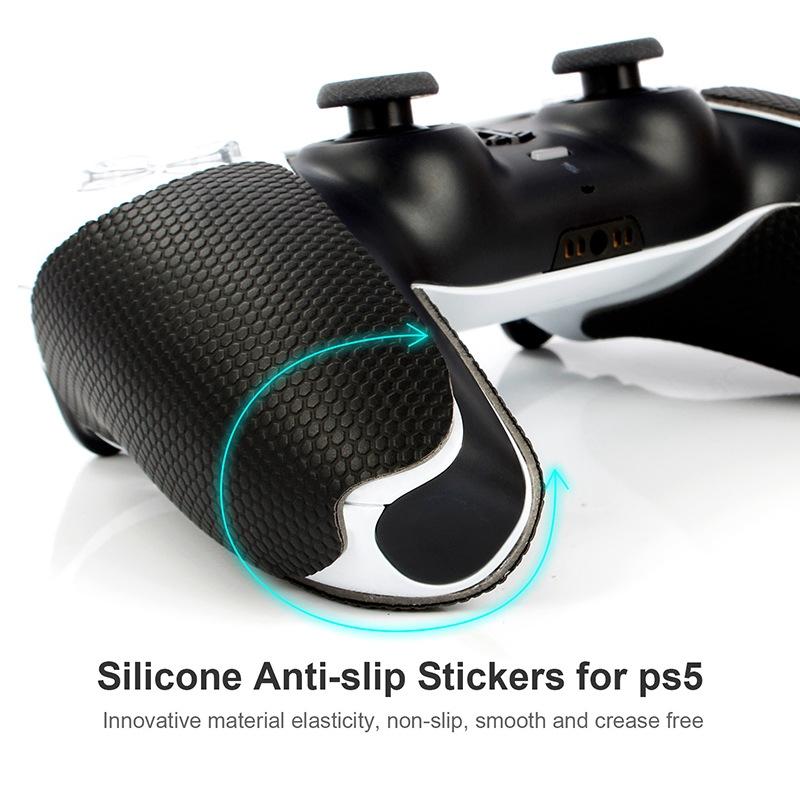 Anti-slip Protective Sticker for Sony Ps5 Game Handle - Black