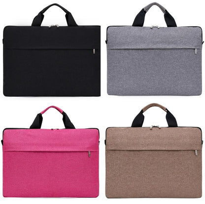 Waterproof Single Shoulder Notebook Bag - 14 Inch Portable & Durable - Black