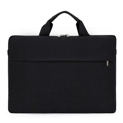 Waterproof Single Shoulder Notebook Bag - 14 Inch Portable & Durable - Black