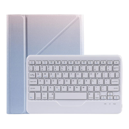 10.2 / 10.5 Inch Bluetooth Keyboard Tablet Case With Triangle Holder & Pen Slot - Black Diamond Pattern