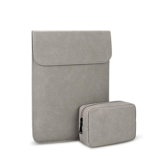 Ultra-thin Notebook Liner Bag - 14.1-15.4 Inch with Small Bag - Pink