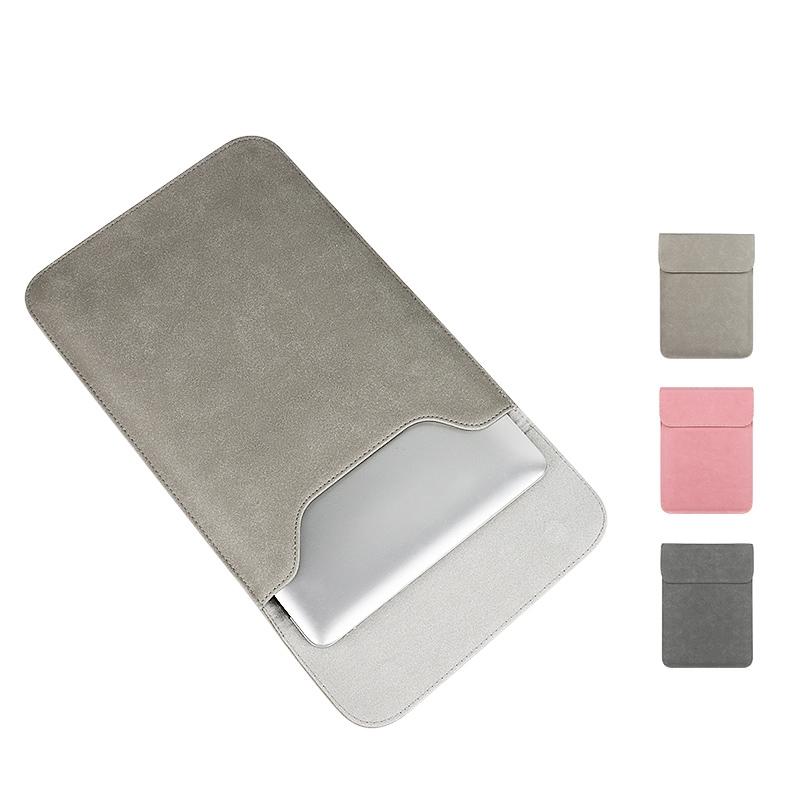 Ultra-thin Notebook Liner Bag - 14.1-15.4 Inch with Small Bag - Pink