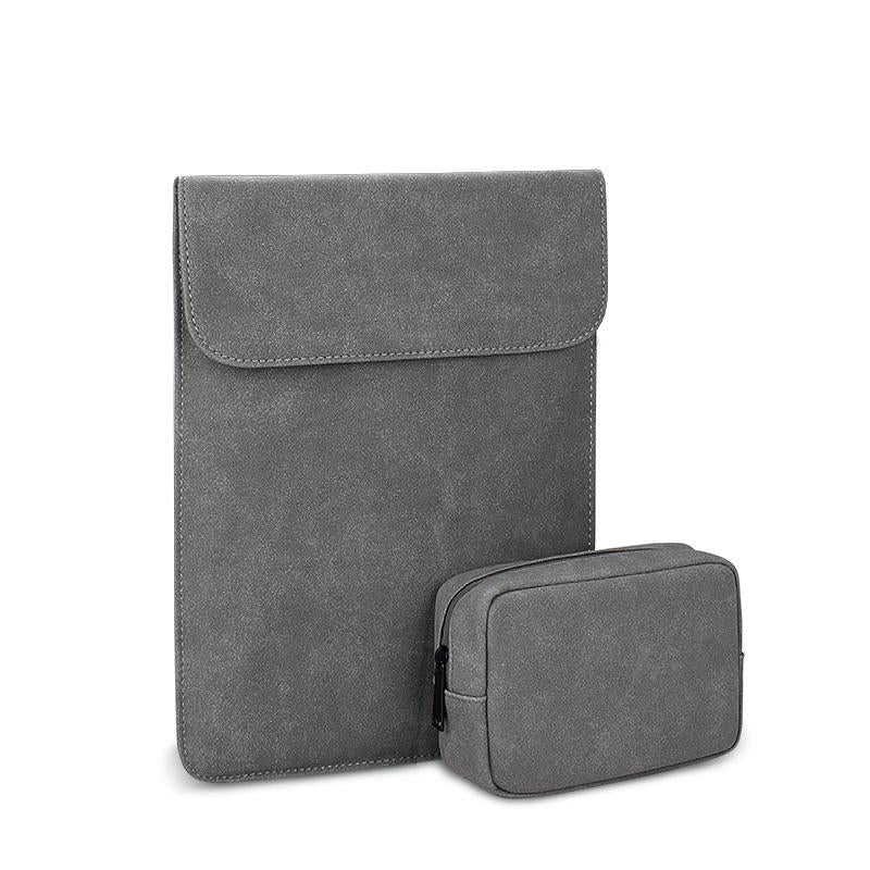 Ultra-thin Notebook Liner Bag - 14.1-15.4 Inch with Small Bag - Pink