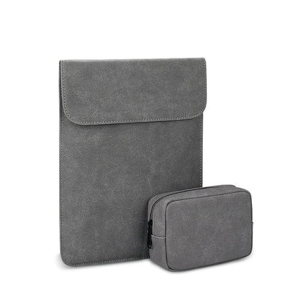 Ultra-thin Notebook Liner Bag - 14.1-15.4 Inch with Small Bag - Pink