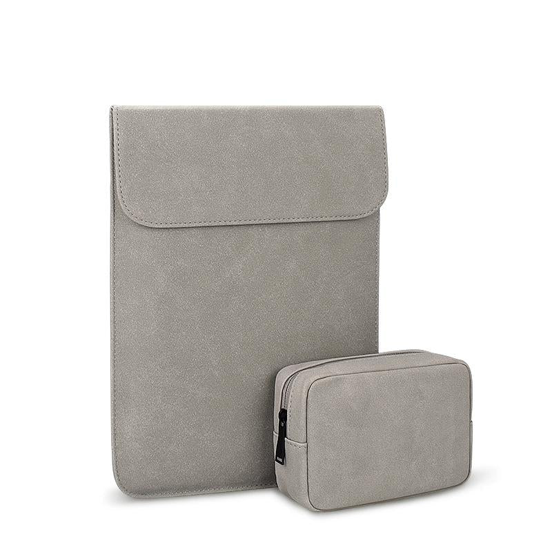 Ultra-thin Notebook Liner Bag - 14.1-15.4 Inch with Small Bag - Pink