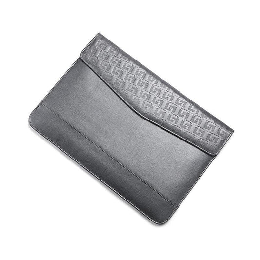14-15 Inch Ultra-thin Magnetic Holster for Horizontal Embossed Notebook with Liner Bag - Dark Blue