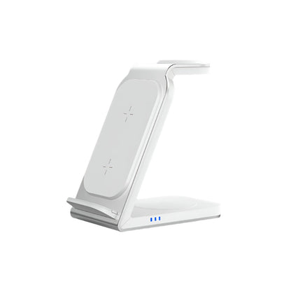 3 In 1 Vertical Metal Wireless Charger - Silver