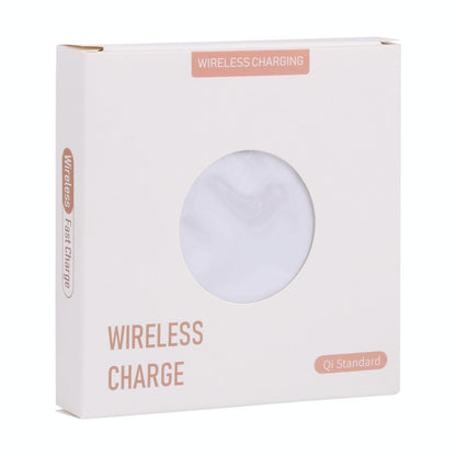 10W Plaid Pattern Round Wireless Charger - Black