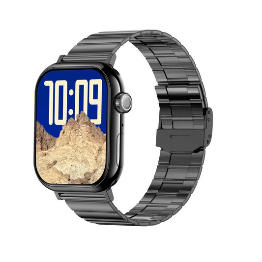 2.04 Inch Colour Screen Smart Watch Steel Strap Support Bluetooth Call - Gold