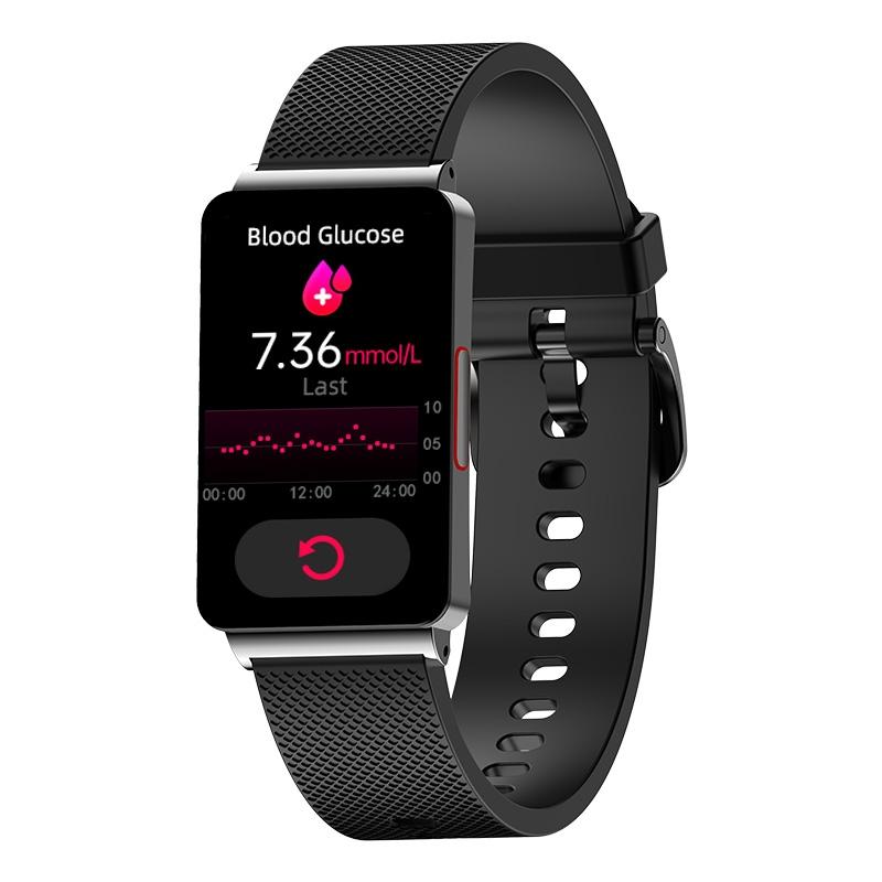 Smart Health Monitoring Watch With Colour Screen - Gold