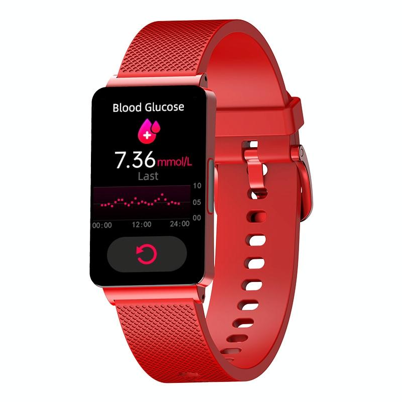 Smart Health Monitoring Watch With Colour Screen - Gold