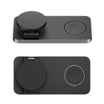 3 In 1 Magnetic Wireless Charging Dock For Apple Devices - White