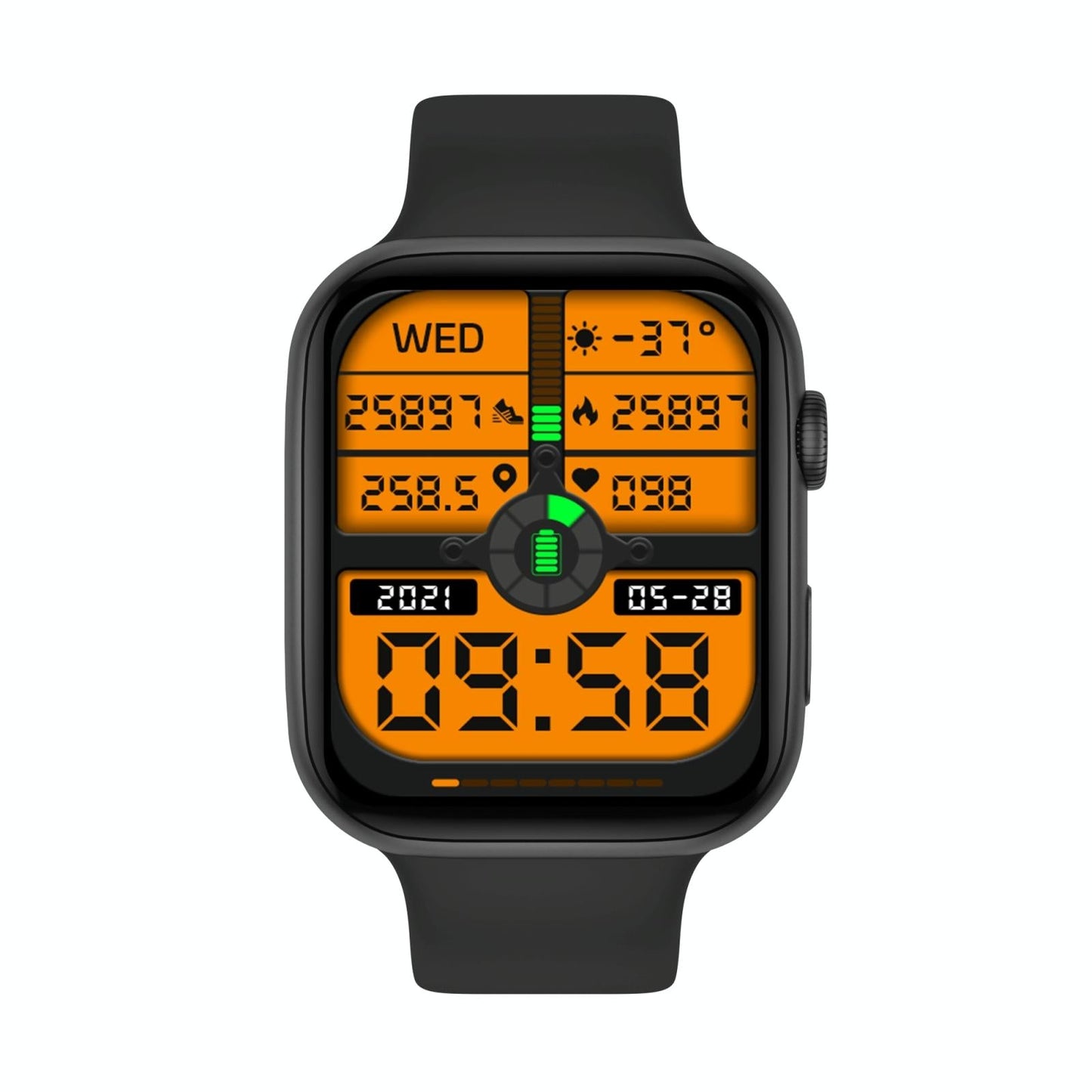 1.75 Inch Tft Screen Smart Watch Support Blood Pressure Monitoring / Sleep Monitoring - Green