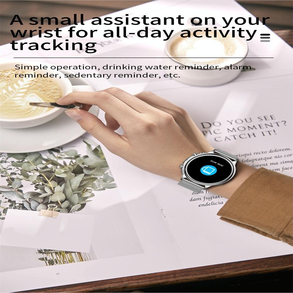 Smart Steel Watch With Colour Screen - Gold