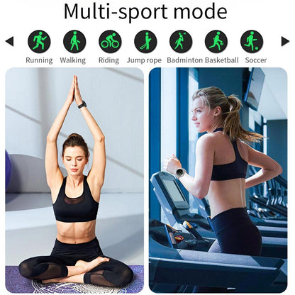 Smart Wristband With Waterproof Heart Rate And Blood Pressure Monitoring - Gold