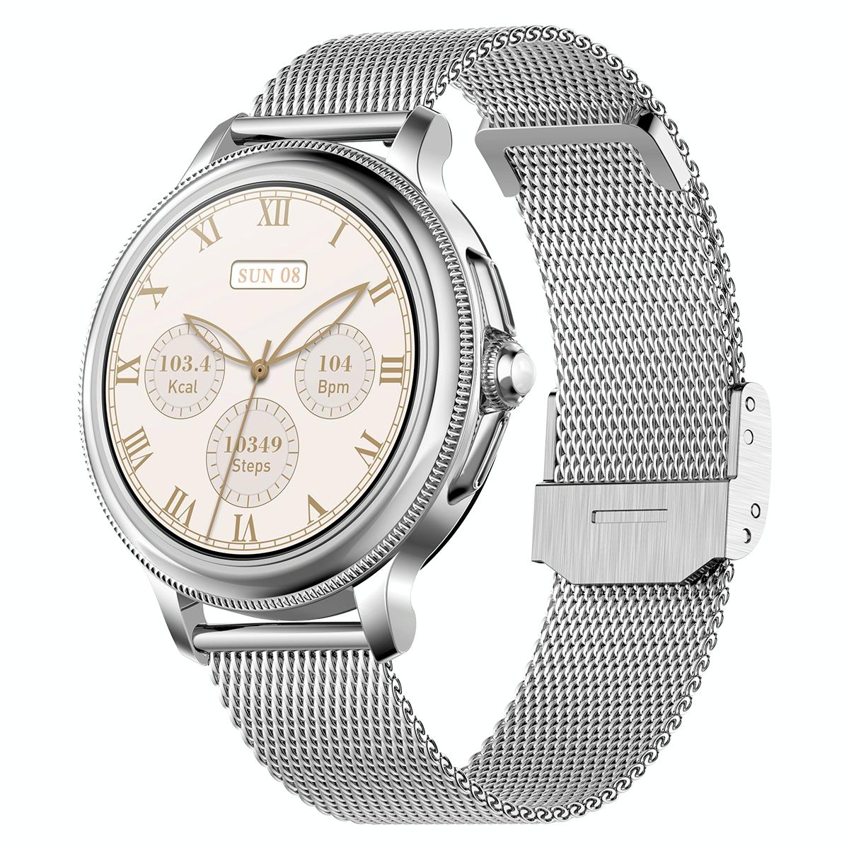 Smart Wristband With Waterproof Heart Rate And Blood Pressure Monitoring - Gold