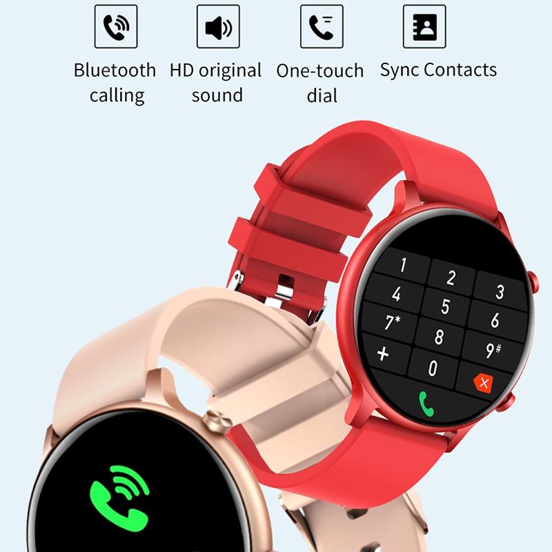 1.32 Inch Waterproof Smart Watch With Bluetooth Calling & Sleep Monitoring - Red