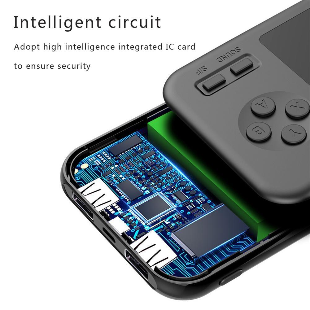 Portable Game Console With 8000Mah Battery And Colour Screen - White Orange