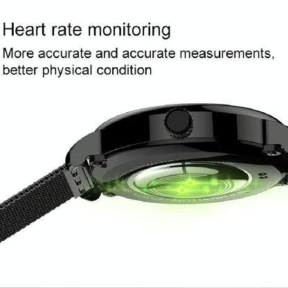 1.43 Inch Amoled Round Screen Steel Strap Smart Watch Supports Blood Oxygen Detection - Gold