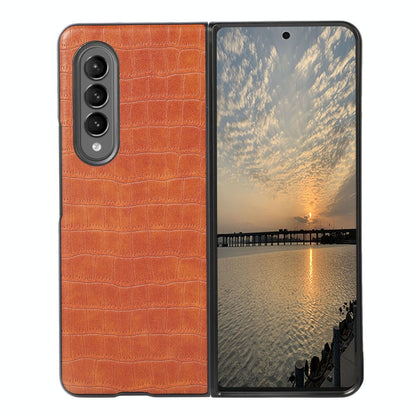Foldable Crocodile Texture Phone Case - Pu Leather - Red