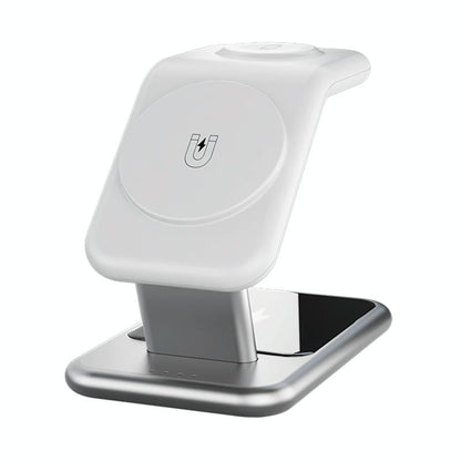 15W 3 In 1 Magnetic Wireless Charger - Black