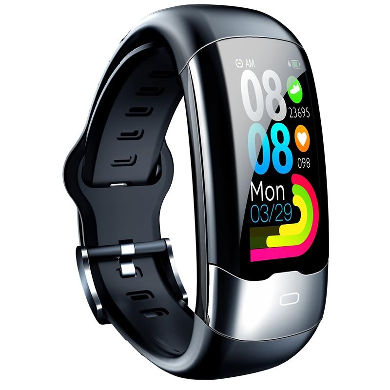 Smart Bracelet With Heart Rate And Blood Glucose Monitoring - Tft Hd - Blue