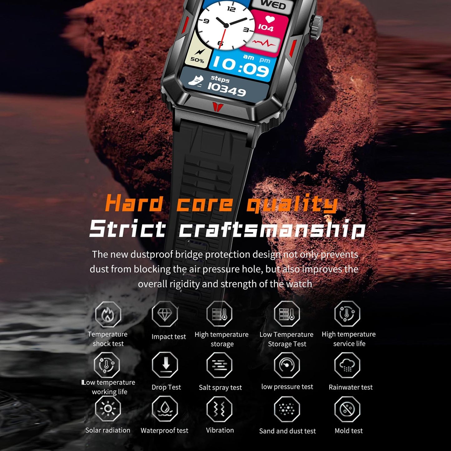 Smart Bracelet With Sleep Detection And Steel Strap - Bt5.2 - Silver