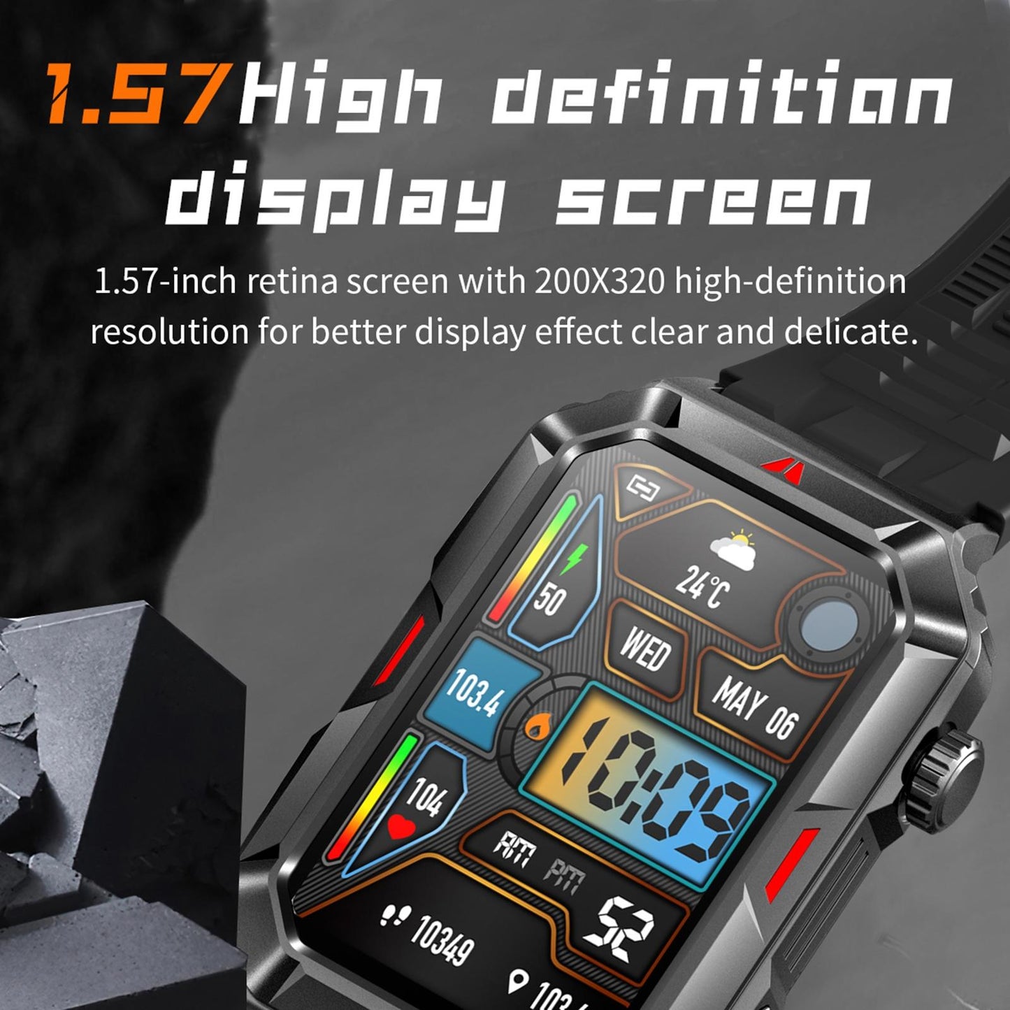 Smart Bracelet With Sleep Detection And Steel Strap - Bt5.2 - Silver