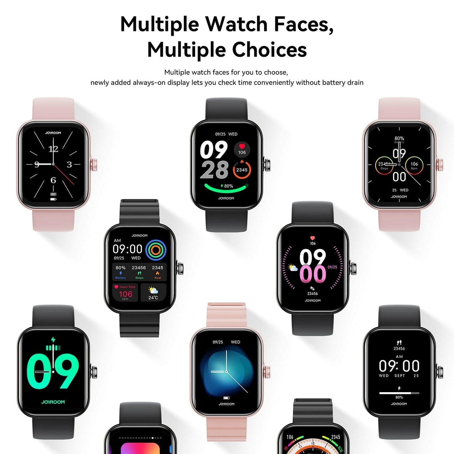 1.96 Screen Inch Smart Watch With Bt Call & Heart Rate - Graphite Black