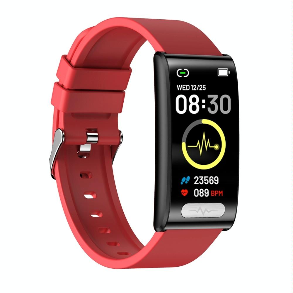 Smart Watch With Heart / Bp / Oxygen / Sugar Monitoring Silicone Strap Colour Screen - Blue