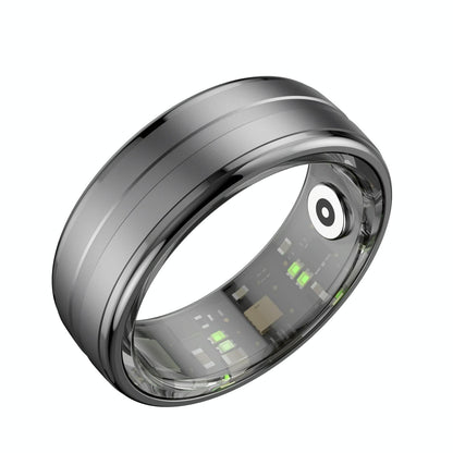Smart Ring With Heart Rate Blood Oxygen & Sleep Monitoring - Size 12 - Gold