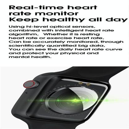 1.75 Inch Ips Smart Watch Waterproof Temp / Heart / Bp / Sleep Monitoring - White