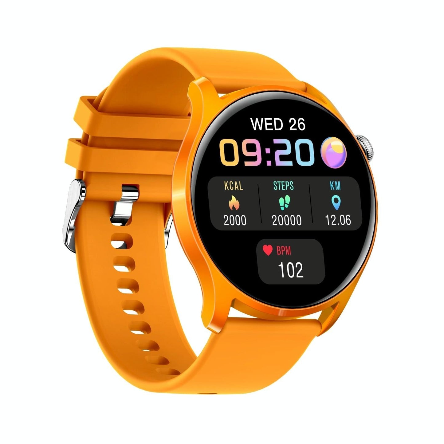 Smart Wristband With Sleep And Heart Monitoring - Orange