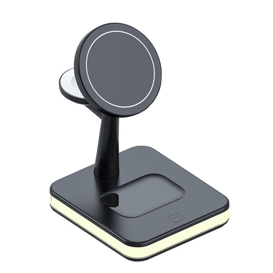 4 In 1 Magnetic Wireless Charger For Iphone / Iwatch / Airpods & More - White