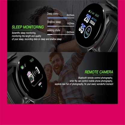 Smart Watch With Call Reminder And Health Monitoring - Waterproof - Black
